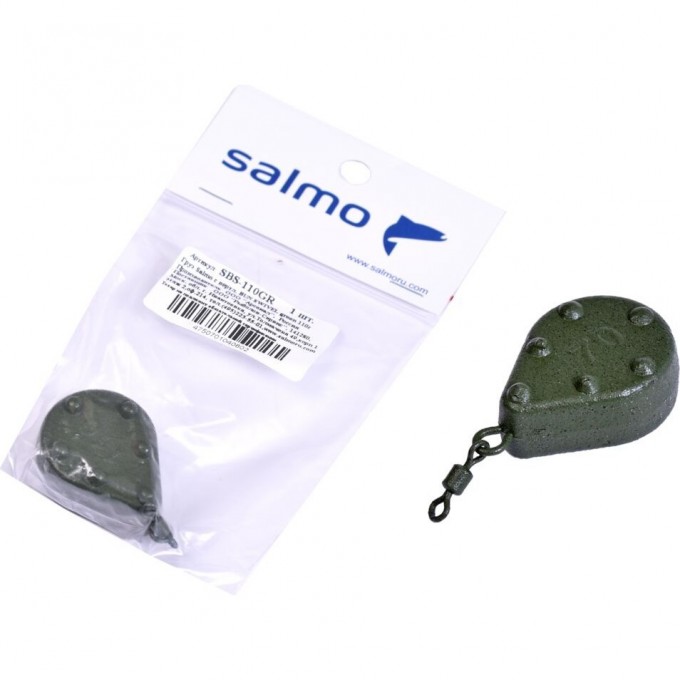 Груз SALMO с вертлюгой Bun Swivel green 110г SBS-110GR