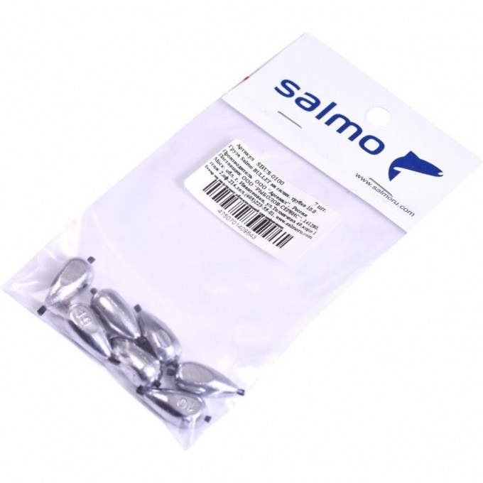 Груза SALMO Bullet на силиконовой трубке 10.0 7Шт SBUS-0100