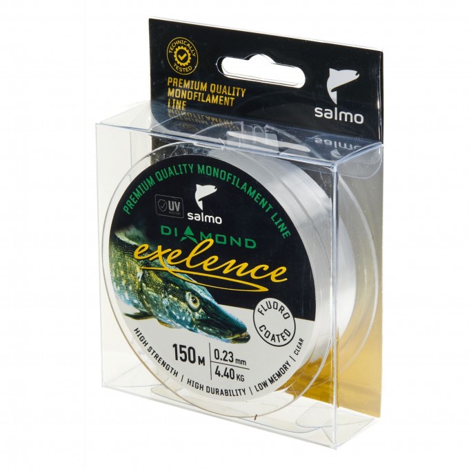 Леска монофильная SALMO DIAMOND EXELENCE FLUORO COATED Clear 150/023 4034-023