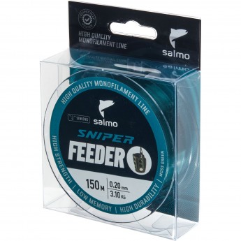 Леска монофильная SALMO SNIPER FEEDER MOSS GREEN 150/020