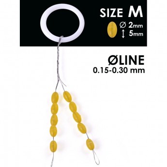 Стопоры резиновые SALMO RUBBER BARREL STOPS р.002M 10шт.