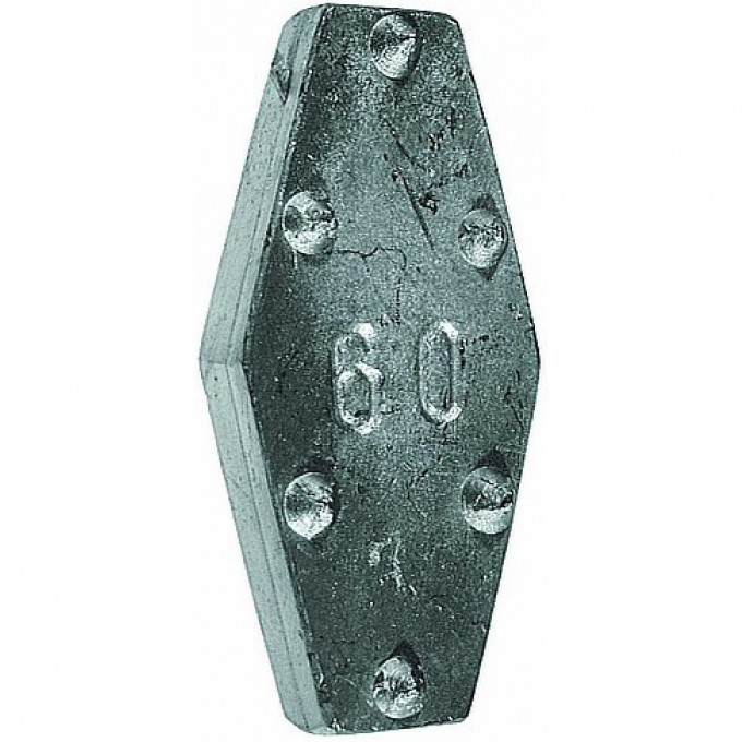 Грузило свинцовое SALMO плоское с зацепом скользящее 40г P5508-040