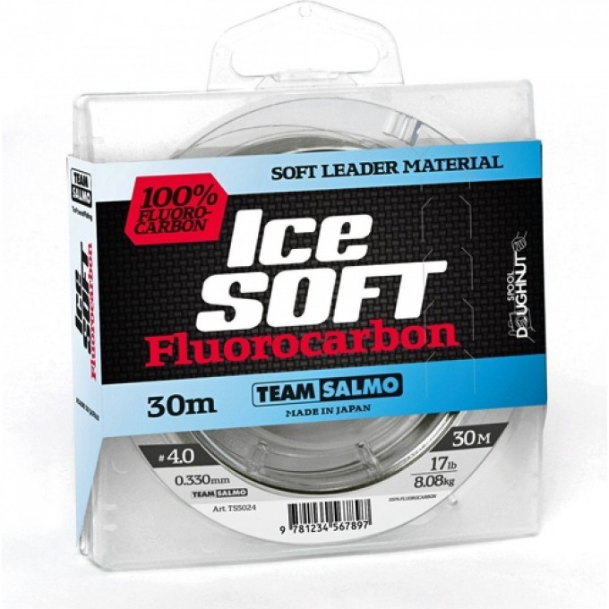 Леска монофильная Team SALMO Ice Soft Fluorocarbon 030/026 TS5024-026